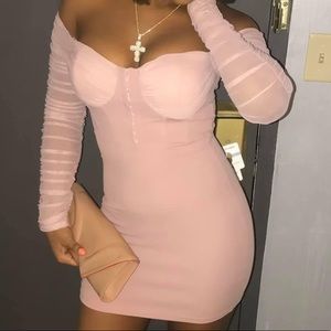 PINK BLUSH CORSET DRESS
